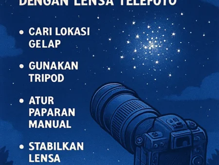 Tips Memotret Gugus Bintang dengan Lensa Telefoto